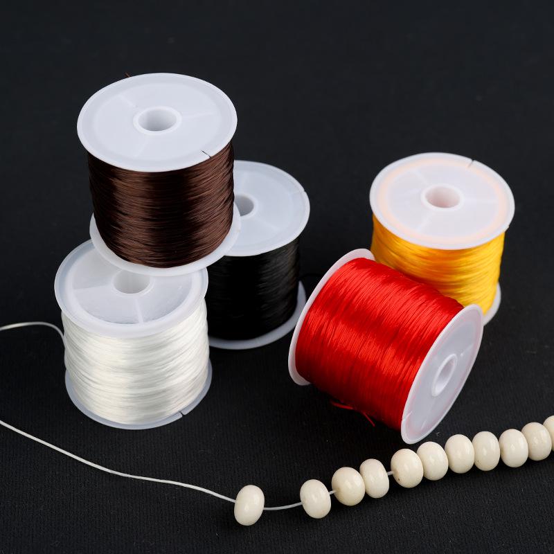 Elastic Cord Roll for Beading: 60m Bracelet & Pearl Thread