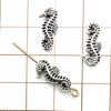 30-Piece Antique Silver Ocean-themed Spacer Beads & Charms Set for DIY Jewelry