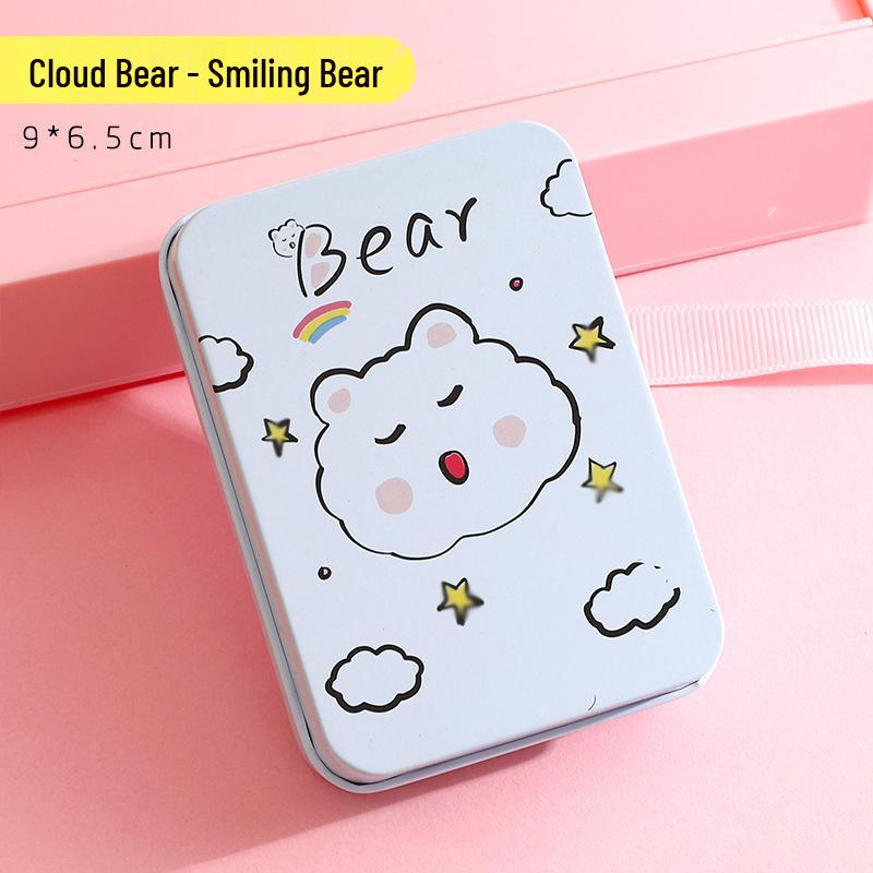 Creative Cartoon Mini Card and Hairpin Storage Tin Box