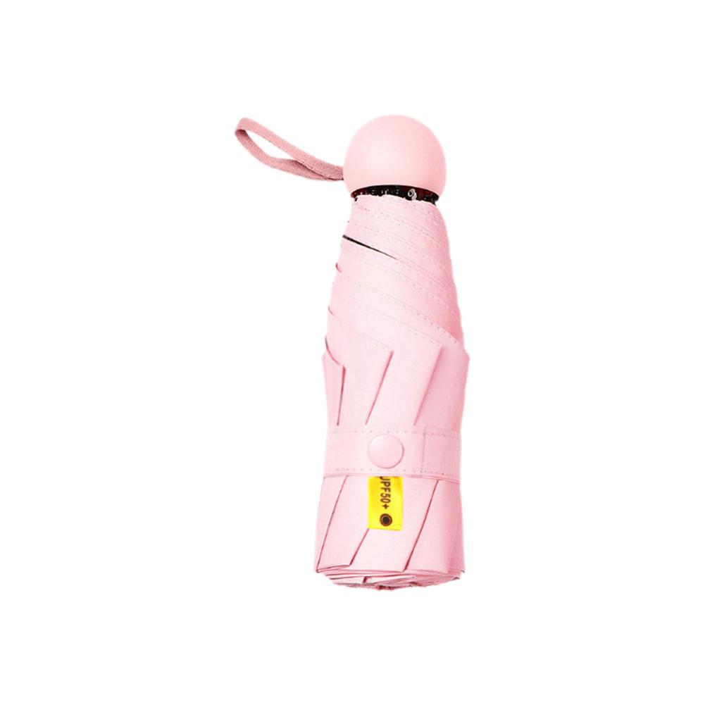 Ultralight Mini Capsule Umbrella Folding UV Protection Wind-resistant Portable Traveling Umbrella Rainproof Outdoor W0P0
