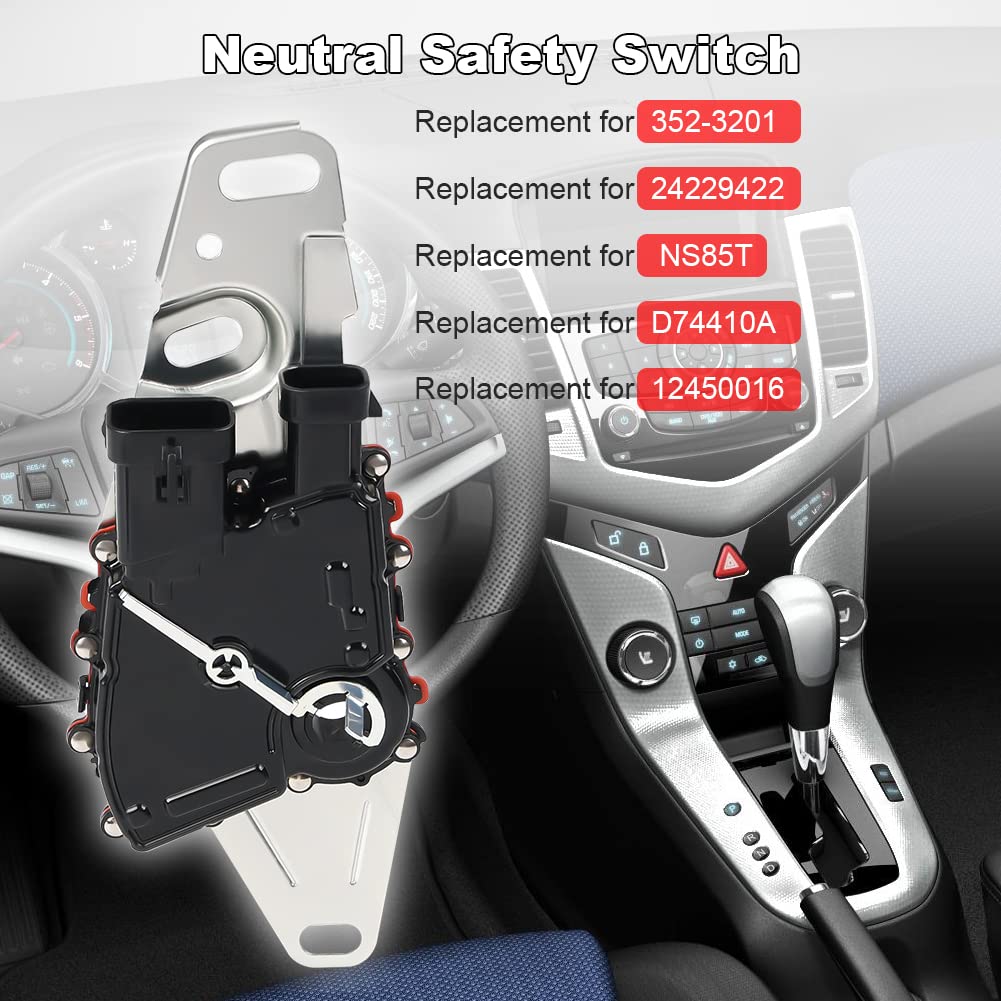 24229422 Park Neutral Position and Back-up Lamp Switch Compatible with Cadillac Escalade Chevy Silverado Sierra Yukon GMC Replacement for 352-3201