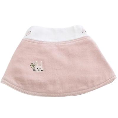 Bamboo Bebe Animal Forest Double-Sided Gauze Bib Rabbit, Rabbit Pink, 1 Piece