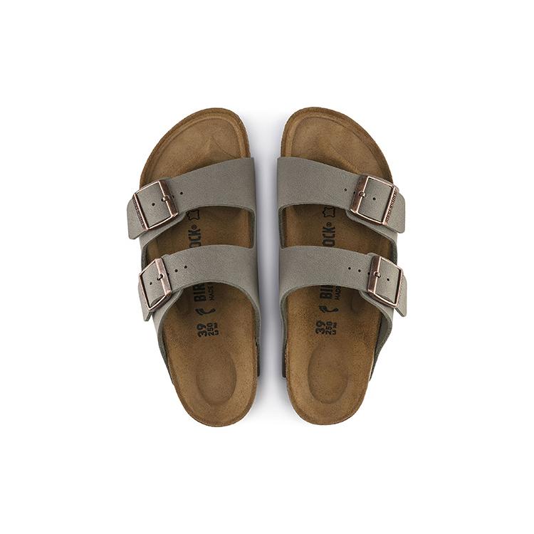 Birkenstock Arizona Birkibuc 'Stone' 0151211