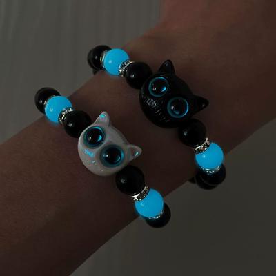Aşıklar İçin Moda Aydınlık Kedi Bileziği