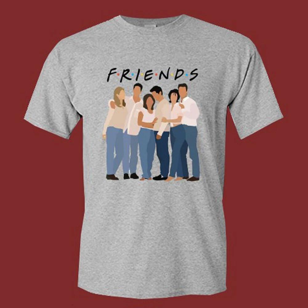 Men s and Women s T-shirts Friends Tv Show Men s Grey Size S-5XL M