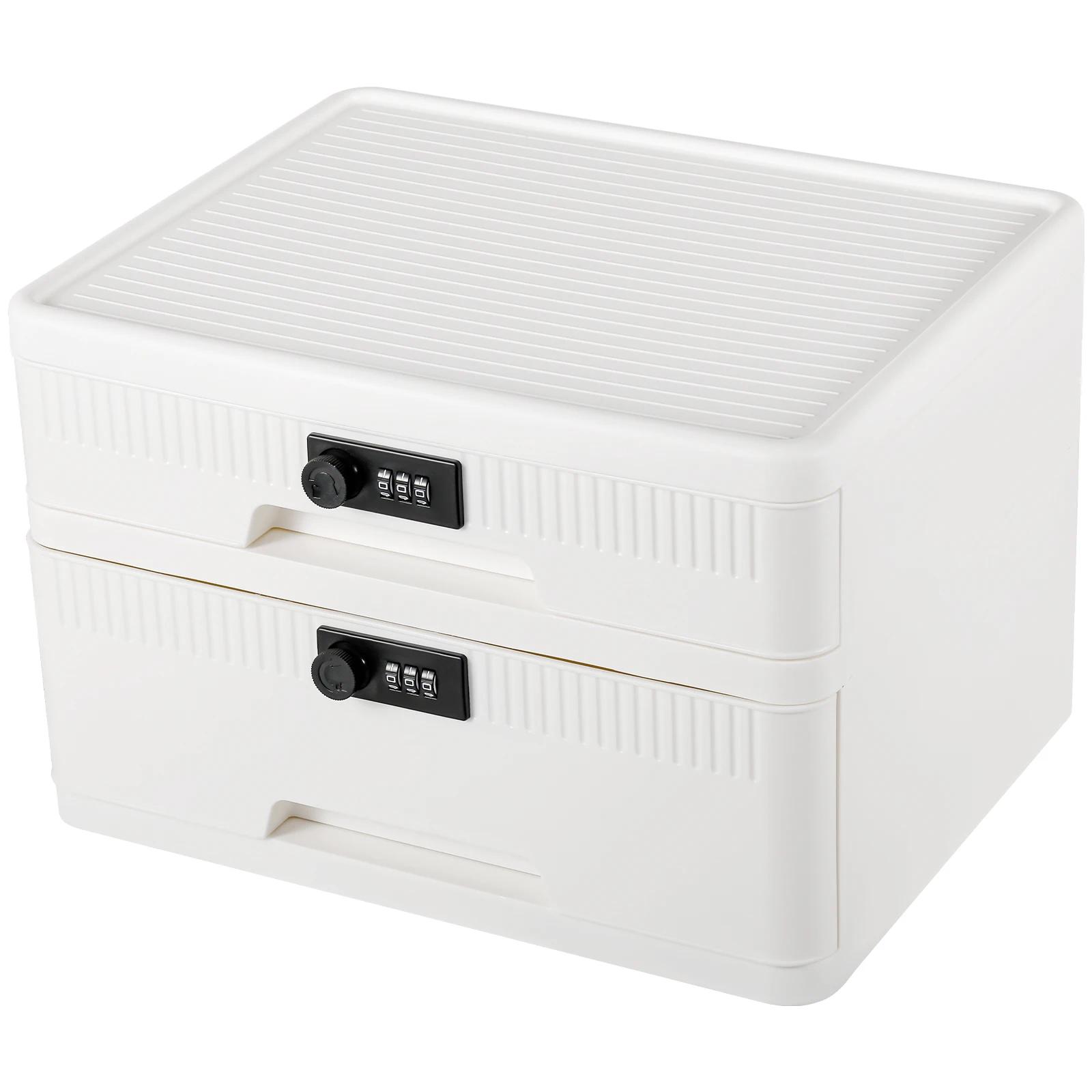Digital Password Lock Safe Box Drawer Type Medicine Locking Cabinet Passport Files Cash Jewelry Privacy Security Storage Case