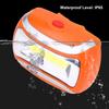 Waterproof Head Lamp Light Flashlight Headlight for Outdoor Cycling Camping Fishing(Orange)