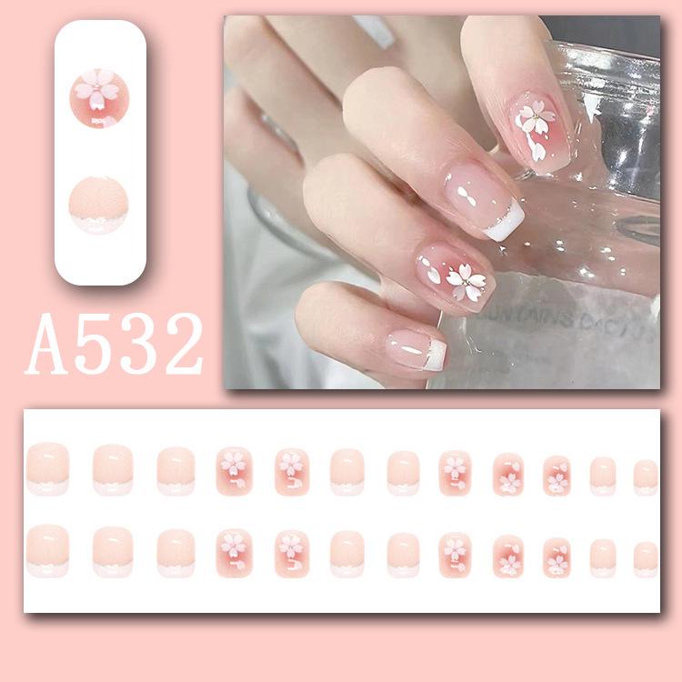 Summer Fresh French Line Cool Style Detachable Nail Art Tips