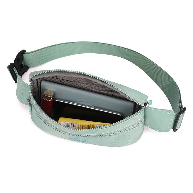 Fanny Pack, Women's Fashion Trend Breast Bag, Waterproof Nylon Messenger Bag, Outdoor Sports Mobile Phone Fanny Pack, Simple Satchel.