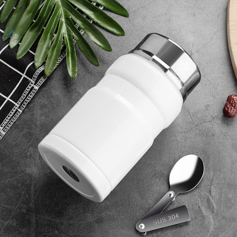 Stainless Steel Vacuum Thermal Pot, Large Capacity Insulated Cup, Portable Insulated Lunch Box for Men and Women, Suitable for Home Use