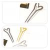 Korean Metal U Shape Love Heart Hair Pins for Women Girls Silver Gold Color Hairwear Simple Heart Shaped Hair Sticks Accessories