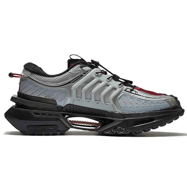 New LiNing Cushioning, Slip Resistant, Abrasion Resistant, Rebound Low Top Casual Shoes Men's Bull Red AGLR041-11