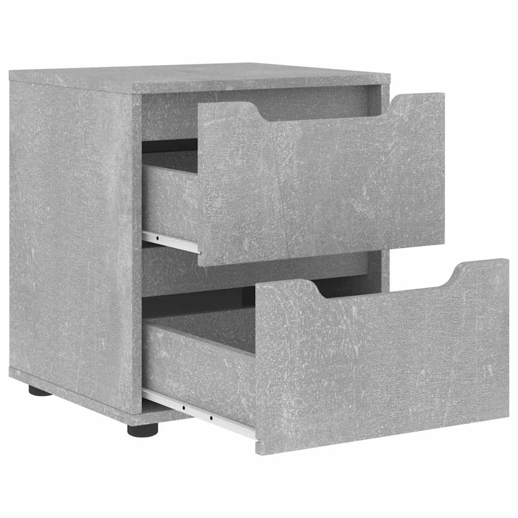 Vidaxl Szafka Nocna "Visnes" Beton Szary 45X40X50 Cm Drewno Klejone
