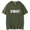 Summer Mens High Quality Tshirt Swat Speclal Weapong And Tactecs Funny Teeshirt For Men Streetwear Mens Short Sleeve Tshirt