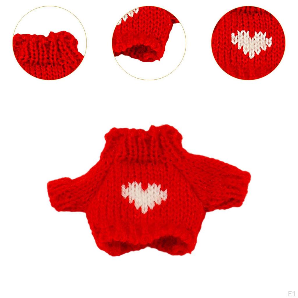 15cm Plüschpuppenkleidung Niedliches Anziehen Foto-Requisiten Modekleidung Outfits