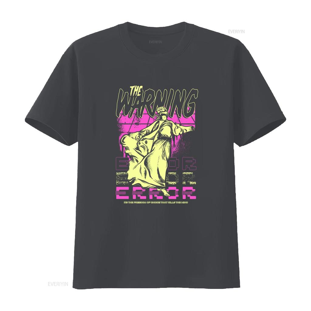 THE WARNING Band ERROR LP Design T Shirt Bold Neon Gothic Vibes All Sizes Available Vintage Washed Unisex Streetwear Graphic