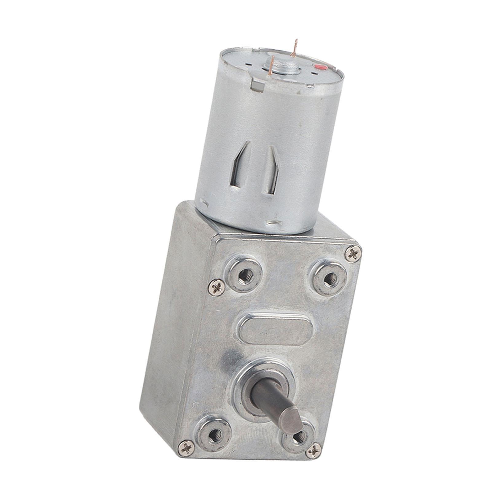 

1 шт. Реверсивный высокомоментный червячный мотор-редуктор постоянного тока 12 В редукторный двигатель(62об/мин)