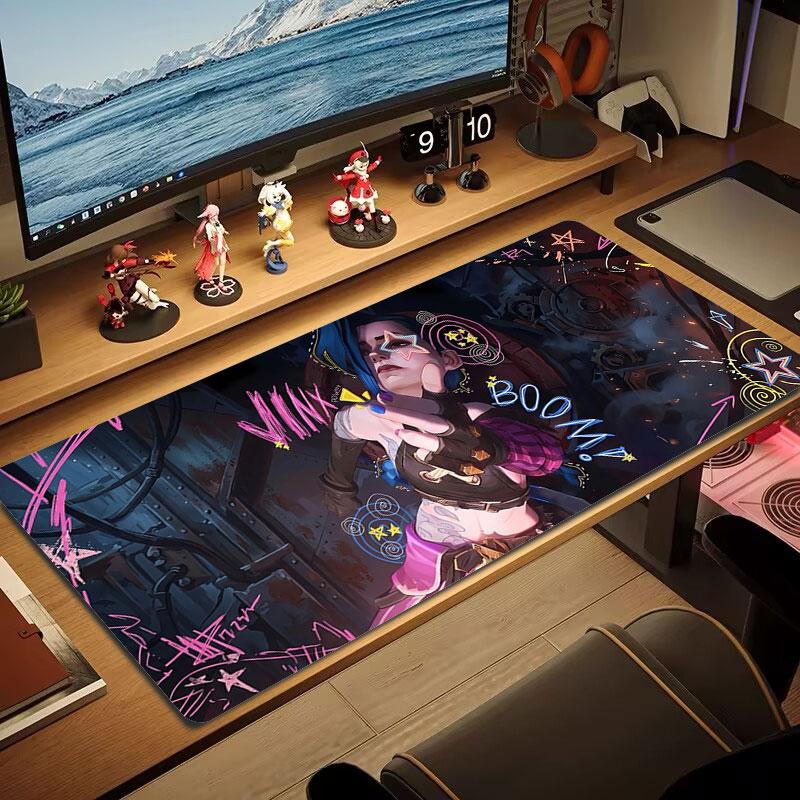 Neon Dreamscape Large Size Mouse Pad Large Gaming Table Cushion Nonslip Laptop Tablet Big Mousepad Xxl Mat Mini Pc Playmat With Lock Edge