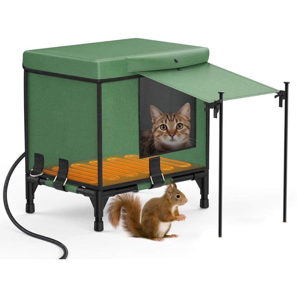 Large Space Cat Nest Warm Room Outdoor Heating Insulation Sunshade Cat Beds Foldable Pet Bed Waterproof Coldroof Pet Supplies