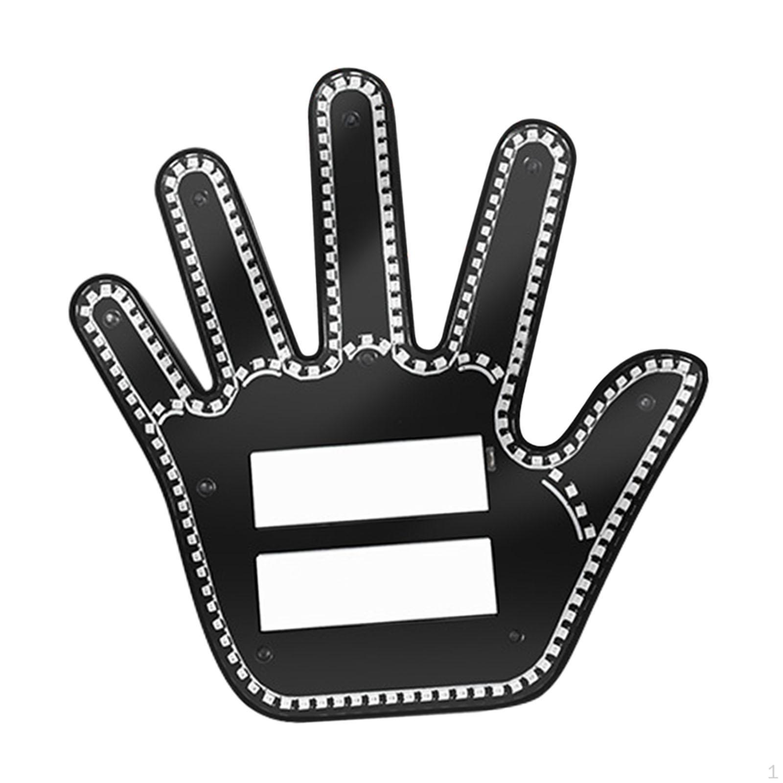 

Автомобильный светодиодный индикатор жестов пальцем, светодиодные центральные знаки, 4 жеста с дистанционным управлением, внутреннее освещение зелёный