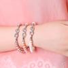 HENGSHENG Freshwater Pearl Bracelet With White Silver Clasp, 8-9mm AAAA Semiround Pearls For Mother's Day Bracelet 18cm Length