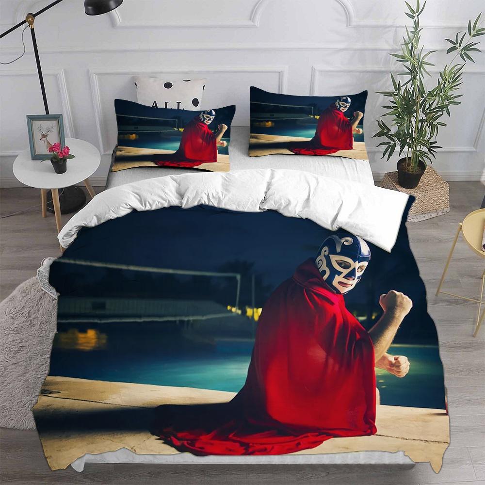 Nacho Libre Bedding Sets Comforter Quilt Bed Cover Duvet Cover Pillow Case 2-3 Pieces Sets Kids Adult Size Bedroom Decoration