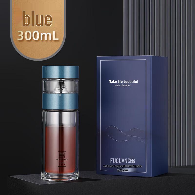 Fuguang G2046 Double-Layer Glass Tea Infuser Bottle