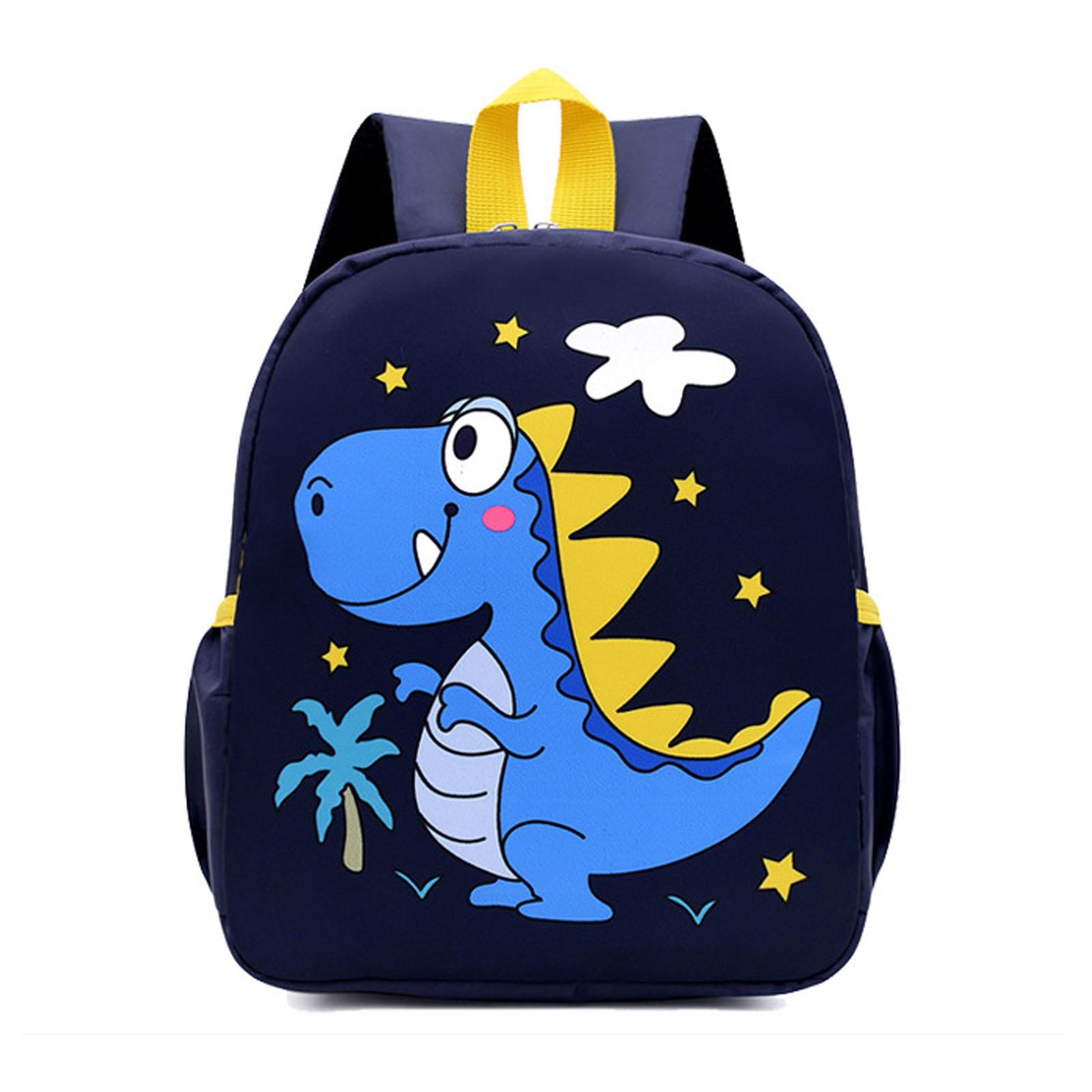 

Детский рюкзак водонепроницаемый легкий дышащий большой вместимости мультяшный школьный ранец для мальчиков девочек темно-синий