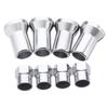 8pcs TR413 Valve Cap Car Truck Wheel Tire Valve Stem Hex Cover Set with Sleeve Covers Valve Caps Auto Tire Accessories
