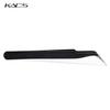 kads Elbow Anti-static Tweezers Manicure Black Curved Tweezers Nipper Rhinestone Picking Tool Nail Art Tools