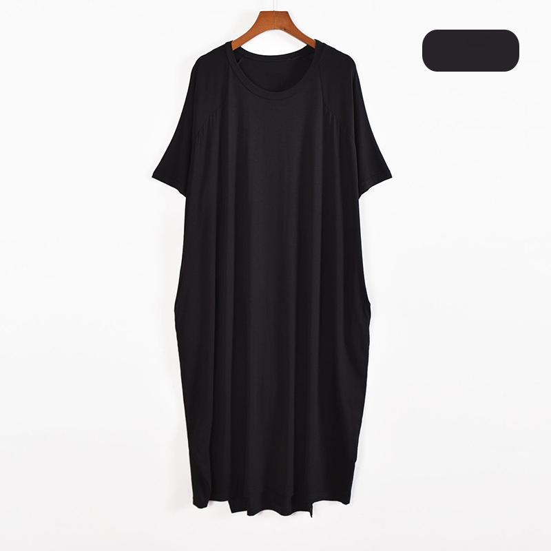 Summer Night Dress Women Short Sleeve Modal Cotton Nightshirt Female Loose Long Nightgowns Summer Women's Home Clothes