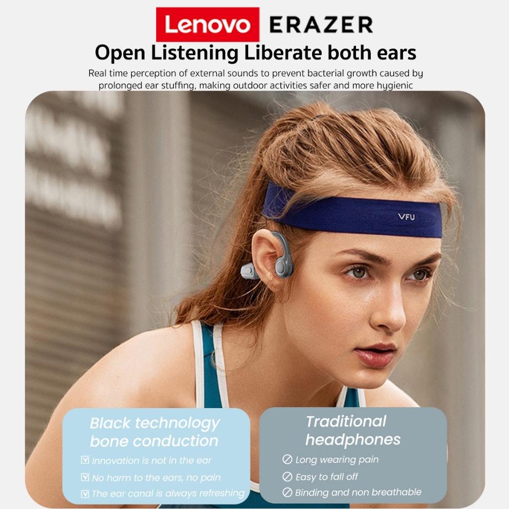 Lenovo ERAZER XF22 Bone Conduction Bluetooth Earphone Sports Wireless Headphones Sports Neckband Headphones