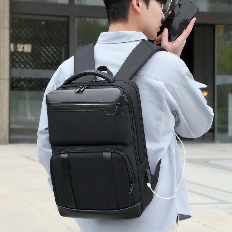 Men's Business Backpack Casual Fashion College Student Schoolbag Men's Waterproof Computer Backpack
