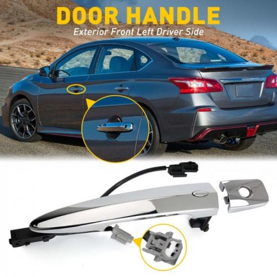 Exterior Side Driver Door Handle For Nissan Sentra 13-16 Maxima 09-14 Leaf 11-17