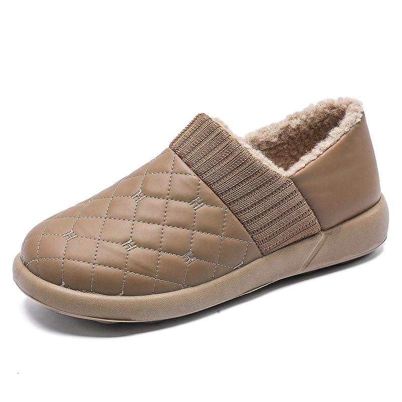 

Женские хлопковые теплые туфли, легкие простые туфли для мам 41 коричневый
