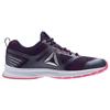 Reebok Durable Synthetic Leather Fabric Low-Top Running Shoes Women sneaker Gray Purple CN1969
