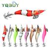 Luminous Wood Shrimp Lure Bait2.0 2.5 3.0Colorful Imitation Squid Shrimp Umbrella Hook Sea Fishing Special Bait