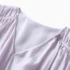 Sancai V-neck Ruffle Sleeve A-Line Long Dress