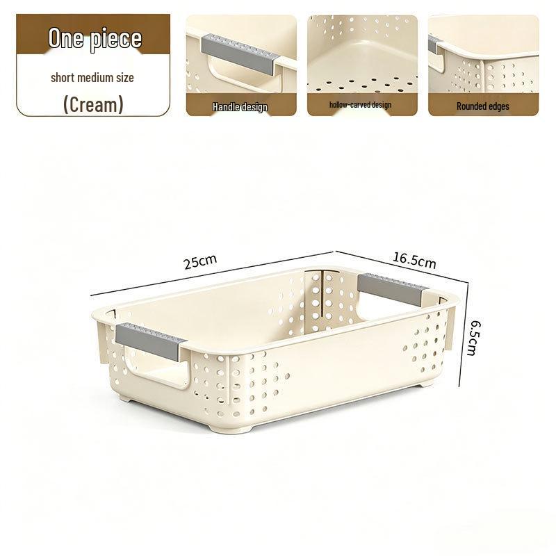 Thickened Plastic Desktop Storage Basket for Toys, Cosmetics, and Sundries