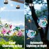 Outdoor Solar Garden Light Metal Home Decorative Nightlight Butterfly Pendant Waterproof Butterfly Round Ball Light Weaving Mesh