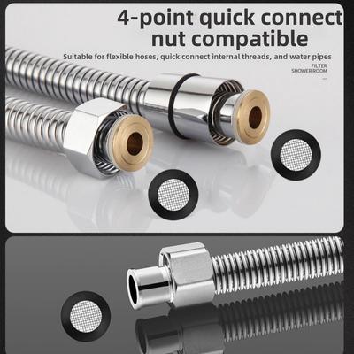 304 Stainless Steel Mesh Faucet Water Filter Compatible With Shower Heads Corrosion-resistant Material Easy Installation Design
