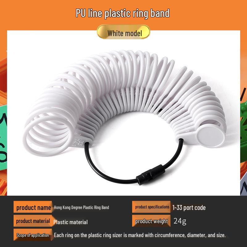 US Ring Sizer Tool - Plastic Finger Measurement for Ring Sizes