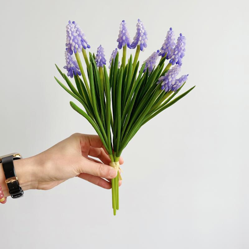 

Искусственные гиацинты букет маленькая искусственная голубая гиацинт украшение свадебный букет цветочная композиция