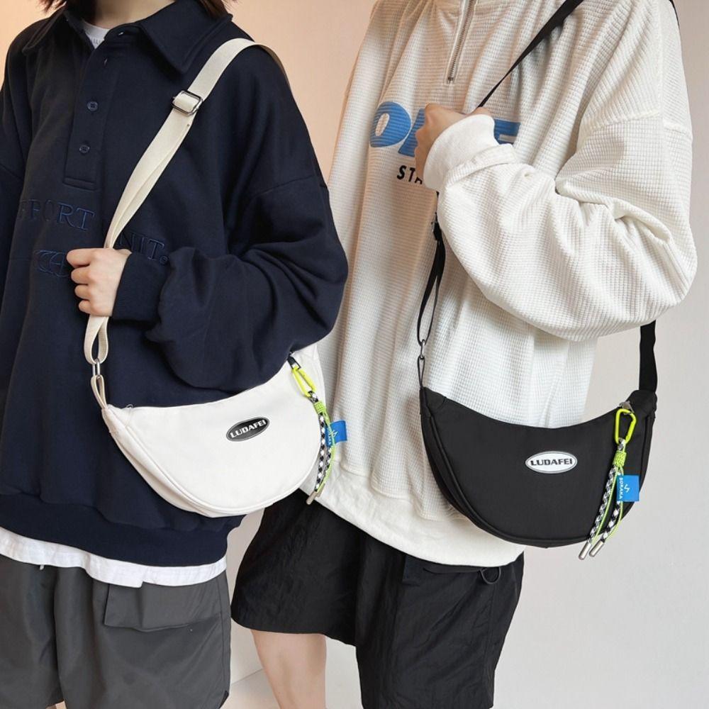 

One Shoulder Sling Dumpling Bag Nylon Underarm Bag Fashion Shoulder Handbags Unisex