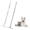2Pcs Pet Hair Removal Carpet Rake Adjustable Long Handle Efficient Carpet Hair Removal Broom Scraper