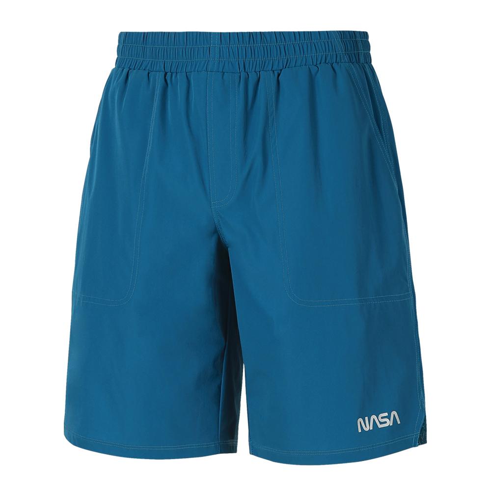 NASA Unisex Woven Training Shorts Half-Length Shorts Elastic Waist Pants Summer Pants [3 Colors]