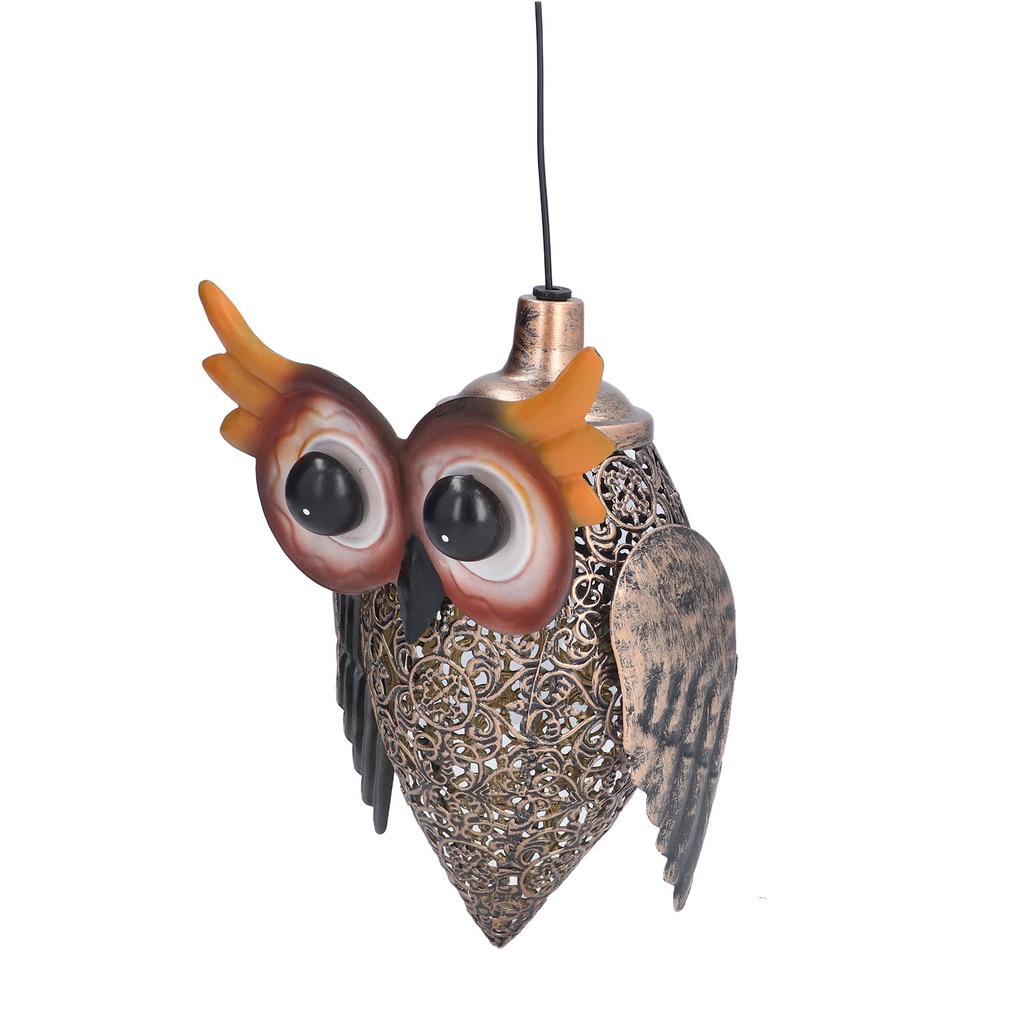 Hanging Solar Light LED IP55 Waterproof Night Owl Design Peaceful Ambience Sturdy Hanging Solar