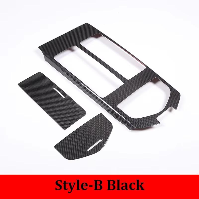 Soft Carbon Fiber For Maserati Ghibli 2014-2026 Car Center Control Gear Panel Cover Trim Sticker Car Accessories