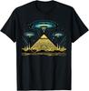 NIEUW BEPERKT Aliens UFO Oude Egyptische Piramides Sciencefiction T-shirt S-5XL Unisex T-shirt