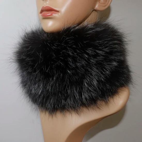 Nowy Szalik z Prawdziwego Futra Lisiego Opaski Futrzane Kobiety Zima Szaliki z Futra Lisiego Luksusowy Ocieplacz na Szyję Dobra Elastyczność Naturalne Futrzane Mufki